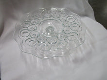 Load image into Gallery viewer, Vintage LE Smith Clear Glass Moon & Stars Cake Pedestal Stand