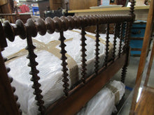 Load image into Gallery viewer, Antique Twin Bobbin Spindle Headboard, Footboard, Side Rails and Slats