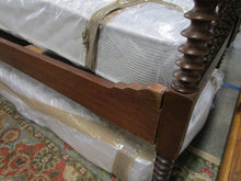 Load image into Gallery viewer, Antique Twin Bobbin Spindle Headboard, Footboard, Side Rails and Slats
