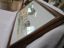 Load image into Gallery viewer, Hand Stitched African Elephant Family in Wood Frame with Glass