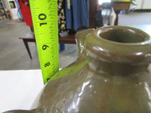 Load image into Gallery viewer, Mike Craven Artist Signed Olive Green Alien Ugly Face Jug