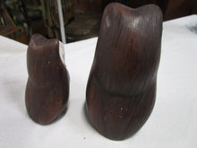 Load image into Gallery viewer, Vintage Brayton Ceramic Textured Crackled Owl Family Set of 2