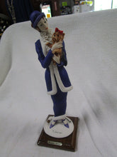 Load image into Gallery viewer, 1987 Giuseppe Armani Florence Lady With Dog Colorized Figurine on Wood Base