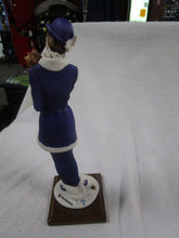 Load image into Gallery viewer, 1987 Giuseppe Armani Florence Lady With Dog Colorized Figurine on Wood Base