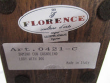 Load image into Gallery viewer, 1987 Giuseppe Armani Florence Lady With Dog Colorized Figurine on Wood Base