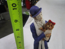 Load image into Gallery viewer, 1987 Giuseppe Armani Florence Lady With Dog Colorized Figurine on Wood Base
