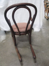 Load image into Gallery viewer, Antique Austrian White Oak Bentwood Children's Rocking Chair