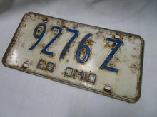 Load image into Gallery viewer, 1969 Ohio Automobile License Plate Tag 9276Z