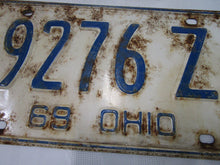 Load image into Gallery viewer, 1969 Ohio Automobile License Plate Tag 9276Z