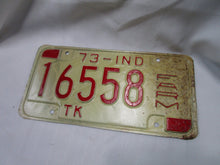 Load image into Gallery viewer, 1973 Indiana Farm License Plate Car Tag 16558