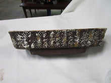 Load image into Gallery viewer, 1957 Lane & Co. Van Nuys CA Brown Spatter Low Rectangular Indoor Planter