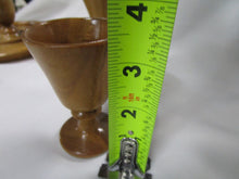 Load image into Gallery viewer, Vintage Wood Sherry Liqueur Glasses Set with Wood Carrier