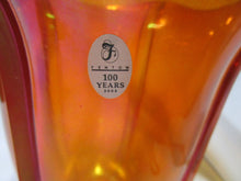 Load image into Gallery viewer, Fenton 100th Anniversary Marigold Glass Generations Collection Square Flared Vase