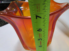 Load image into Gallery viewer, Fenton 100th Anniversary Marigold Glass Generations Collection Square Flared Vase
