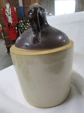 Load image into Gallery viewer, Vintage Stoneware Western Stoneware Maple Leaf Logo Whiskey Crock Jug