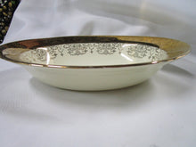 Load image into Gallery viewer, Vintage Sabin Crest-O-Gold 22K Trim Oval Vegetable Serving Bowl