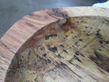 Load image into Gallery viewer, Rustic Hand Carved Spalted White Oak Shallow Dough Decor Bowl