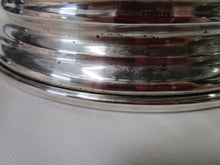 Load image into Gallery viewer, Vintage Cut Glass Leaf Motif Bowl with Sterling Silver Base
