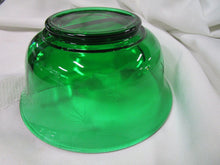 Load image into Gallery viewer, Vintage Paden City Star Cut Emerald Glo Green Glass Divided Nut Dish Bowl