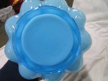 Load image into Gallery viewer, Vintage Fenton Blue Melon Ruffled Edge Vase