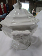 Load image into Gallery viewer, Vintage Red Cliff White Ironstone Grape Motif Serving Soup Tureen with Lid and Ladle
