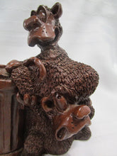 Load image into Gallery viewer, 1993 E. Biersdorfer Pecan Resin Do Not Feed The Bears Figurine