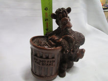 Load image into Gallery viewer, 1993 E. Biersdorfer Pecan Resin Do Not Feed The Bears Figurine
