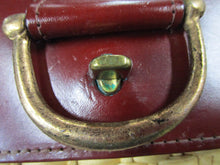 Load image into Gallery viewer, Vintage Cappelli Red Leather and Woven Straw Shoulder Bag Purse