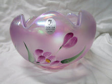 Load image into Gallery viewer, Vintage Fenton Handpainted Pink Opalescent Rose Bowl