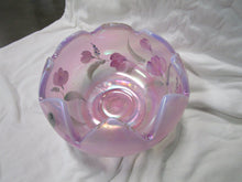 Load image into Gallery viewer, Vintage Fenton Handpainted Pink Opalescent Rose Bowl