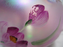 Load image into Gallery viewer, Vintage Fenton Handpainted Pink Opalescent Rose Bowl