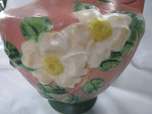 Load image into Gallery viewer, Vintage Roseville White Roses 990-10 Pottery Ewer Pitcher