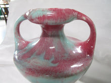 Load image into Gallery viewer, MCM California Pottery 521 Mint/Pink Double Handle Ewer Vase Decor