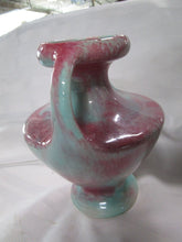 Load image into Gallery viewer, MCM California Pottery 521 Mint/Pink Double Handle Ewer Vase Decor