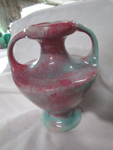 Load image into Gallery viewer, MCM California Pottery 521 Mint/Pink Double Handle Ewer Vase Decor