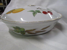 Load image into Gallery viewer, Vintage Royal Worcester England Porcelain Fruit Motif Casserole Dish with Lid