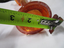 Load image into Gallery viewer, Vintage Northwood Carnival Marigold Ribbed Glass Swung Vase