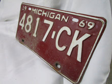 Load image into Gallery viewer, 1969 Michigan 4817-CK Car Tag License Plate