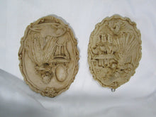 Load image into Gallery viewer, Vintage Gino Ruggeri Italy Victorian Girl with Animals Wall Plaques Pair
