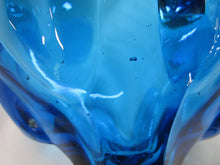 Load image into Gallery viewer, Vintage LE Smith Colonial Blue Glass Footed Compote Dish