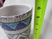 Load image into Gallery viewer, MCM Italy Fat Lava Cylinder Geometric Vase