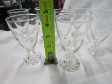 Load image into Gallery viewer, Vintage Anchor Hocking Boopie Clear Glass Juice Liquor Footed Glasses Set of 6