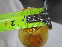 Load image into Gallery viewer, Vintage Empoli Italy Amber Glass Squiggly Glass Decanter with Flame Stopper