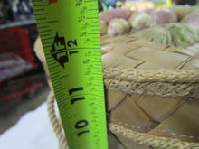 Load image into Gallery viewer, Vintage Philippines Woven Floral Hat Wig Basket Box