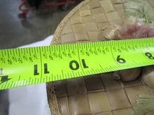 Load image into Gallery viewer, Vintage Philippines Woven Floral Hat Wig Basket Box