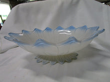Load image into Gallery viewer, Vintage Painted Glass Blue/White/Yellow Decor Console Bowl
