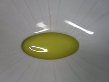 Load image into Gallery viewer, Vintage Painted Glass Blue/White/Yellow Decor Console Bowl