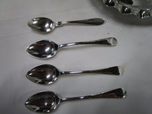 Load image into Gallery viewer, Vintage Victorian Style Silver Tone Metal Egg Cruet Serving Table Set for Four