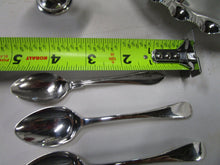 Load image into Gallery viewer, Vintage Victorian Style Silver Tone Metal Egg Cruet Serving Table Set for Four