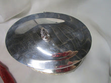 Load image into Gallery viewer, Antique Hallmark Silverplate Footed Biscuit Box Jar with Lion Head Side Pulls